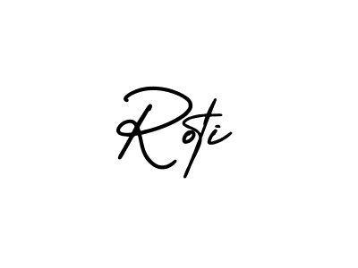 Design your own signature with our free online signature maker. With this signature software, you can create a handwritten (AmerikaSignatureDemo-Regular) signature for name Roti. Roti signature style 3 images and pictures png
