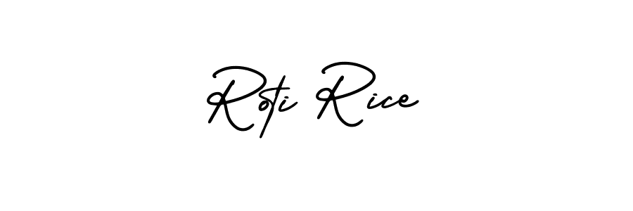AmerikaSignatureDemo-Regular is a professional signature style that is perfect for those who want to add a touch of class to their signature. It is also a great choice for those who want to make their signature more unique. Get Roti Rice name to fancy signature for free. Roti Rice signature style 3 images and pictures png