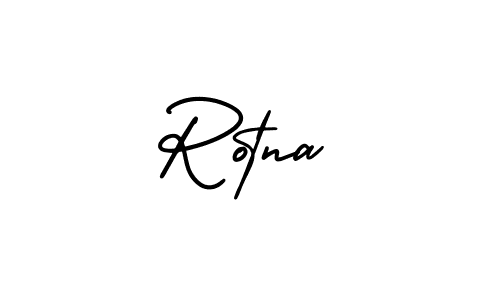 How to make Rotna signature? AmerikaSignatureDemo-Regular is a professional autograph style. Create handwritten signature for Rotna name. Rotna signature style 3 images and pictures png