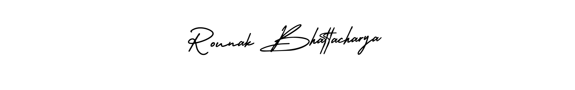 Use a signature maker to create a handwritten signature online. With this signature software, you can design (AmerikaSignatureDemo-Regular) your own signature for name Rounak Bhattacharya. Rounak Bhattacharya signature style 3 images and pictures png