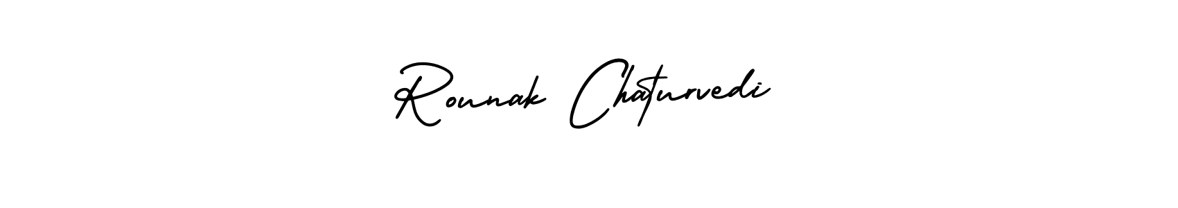 Design your own signature with our free online signature maker. With this signature software, you can create a handwritten (AmerikaSignatureDemo-Regular) signature for name Rounak Chaturvedi. Rounak Chaturvedi signature style 3 images and pictures png