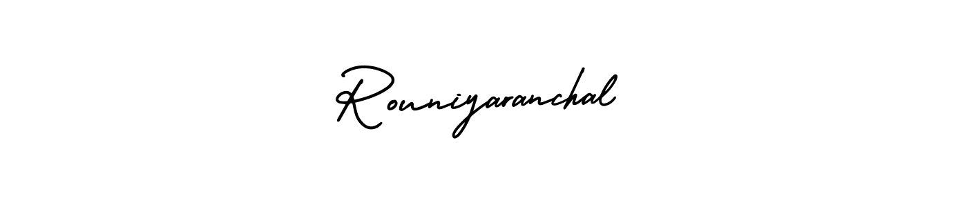 Also we have Rouniyaranchal name is the best signature style. Create professional handwritten signature collection using AmerikaSignatureDemo-Regular autograph style. Rouniyaranchal signature style 3 images and pictures png