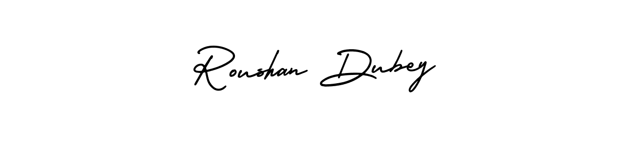 Similarly AmerikaSignatureDemo-Regular is the best handwritten signature design. Signature creator online .You can use it as an online autograph creator for name Roushan Dubey. Roushan Dubey signature style 3 images and pictures png