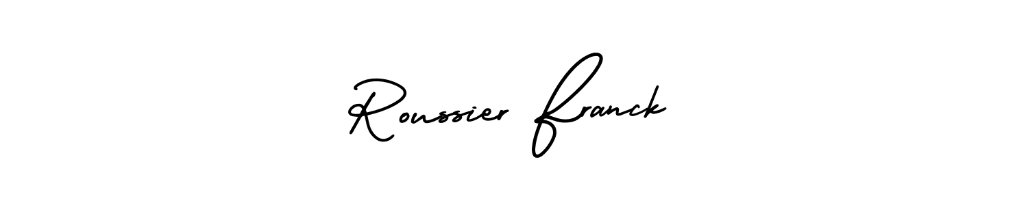 Also You can easily find your signature by using the search form. We will create Roussier Franck name handwritten signature images for you free of cost using AmerikaSignatureDemo-Regular sign style. Roussier Franck signature style 3 images and pictures png