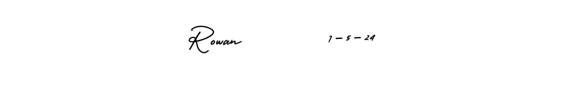 Once you've used our free online signature maker to create your best signature AmerikaSignatureDemo-Regular style, it's time to enjoy all of the benefits that Rowan        7-5-24 name signing documents. Rowan        7-5-24 signature style 3 images and pictures png