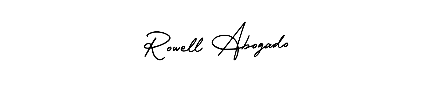 Also we have Rowell Abogado name is the best signature style. Create professional handwritten signature collection using AmerikaSignatureDemo-Regular autograph style. Rowell Abogado signature style 3 images and pictures png