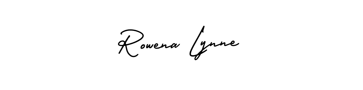 Also You can easily find your signature by using the search form. We will create Rowena Lynne name handwritten signature images for you free of cost using AmerikaSignatureDemo-Regular sign style. Rowena Lynne signature style 3 images and pictures png