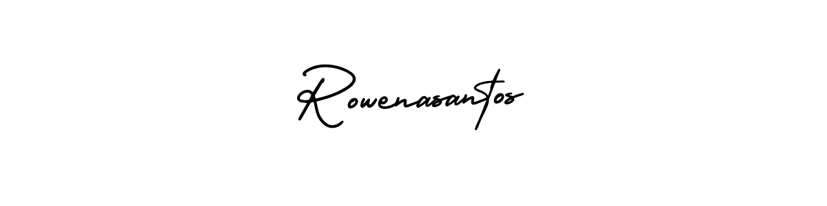 Also we have Rowenasantos name is the best signature style. Create professional handwritten signature collection using AmerikaSignatureDemo-Regular autograph style. Rowenasantos signature style 3 images and pictures png