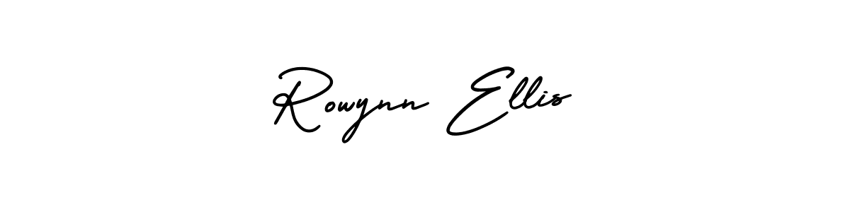 This is the best signature style for the Rowynn Ellis name. Also you like these signature font (AmerikaSignatureDemo-Regular). Mix name signature. Rowynn Ellis signature style 3 images and pictures png