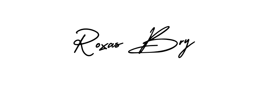 Make a beautiful signature design for name Roxas Bry. With this signature (AmerikaSignatureDemo-Regular) style, you can create a handwritten signature for free. Roxas Bry signature style 3 images and pictures png
