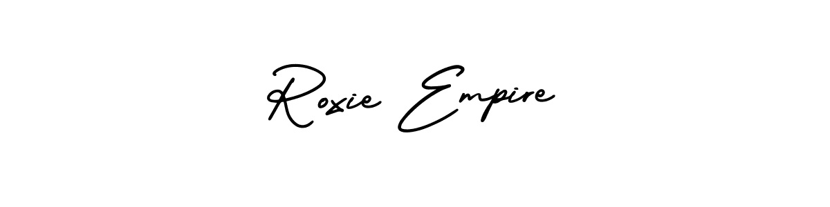 See photos of Roxie Empire official signature by Spectra . Check more albums & portfolios. Read reviews & check more about AmerikaSignatureDemo-Regular font. Roxie Empire signature style 3 images and pictures png