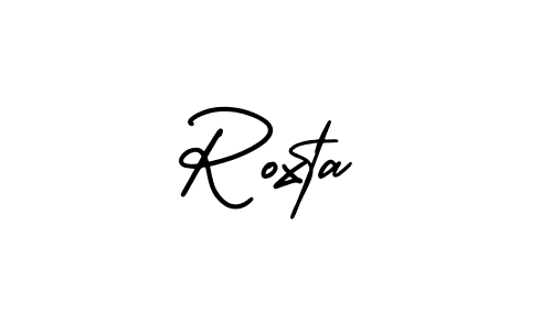 How to Draw Roxta signature style? AmerikaSignatureDemo-Regular is a latest design signature styles for name Roxta. Roxta signature style 3 images and pictures png