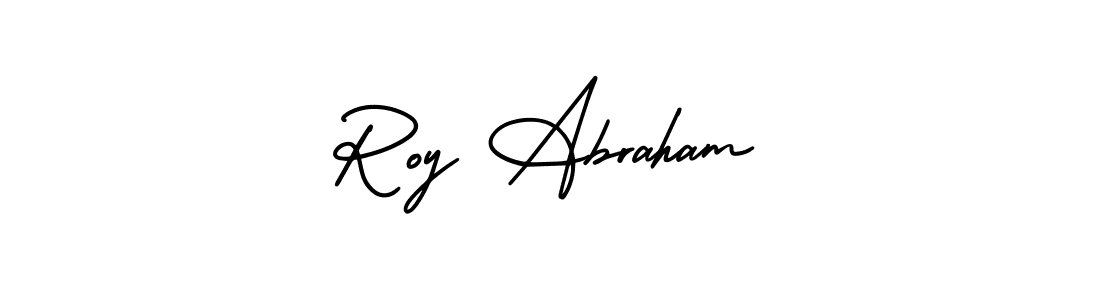 Make a beautiful signature design for name Roy Abraham. With this signature (AmerikaSignatureDemo-Regular) style, you can create a handwritten signature for free. Roy Abraham signature style 3 images and pictures png