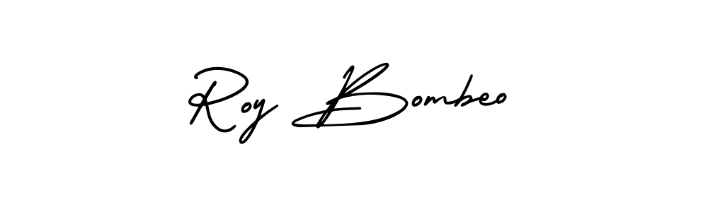 Similarly AmerikaSignatureDemo-Regular is the best handwritten signature design. Signature creator online .You can use it as an online autograph creator for name Roy Bombeo. Roy Bombeo signature style 3 images and pictures png