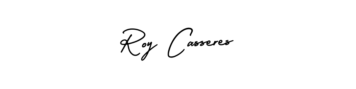 Design your own signature with our free online signature maker. With this signature software, you can create a handwritten (AmerikaSignatureDemo-Regular) signature for name Roy Casseres. Roy Casseres signature style 3 images and pictures png