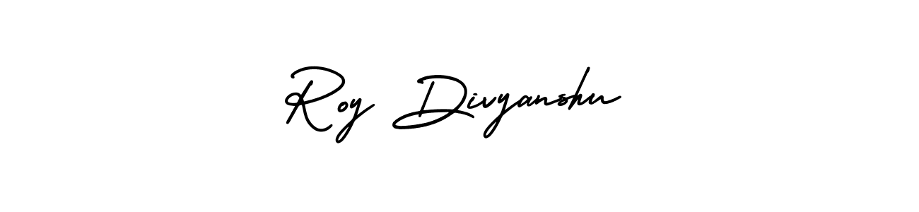 Roy Divyanshu stylish signature style. Best Handwritten Sign (AmerikaSignatureDemo-Regular) for my name. Handwritten Signature Collection Ideas for my name Roy Divyanshu. Roy Divyanshu signature style 3 images and pictures png