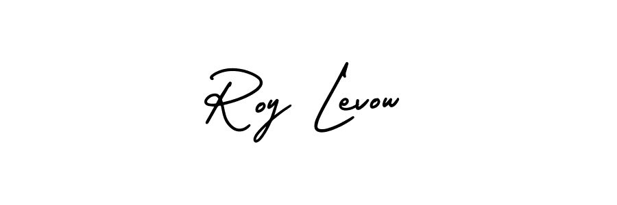 AmerikaSignatureDemo-Regular is a professional signature style that is perfect for those who want to add a touch of class to their signature. It is also a great choice for those who want to make their signature more unique. Get Roy Levow name to fancy signature for free. Roy Levow signature style 3 images and pictures png