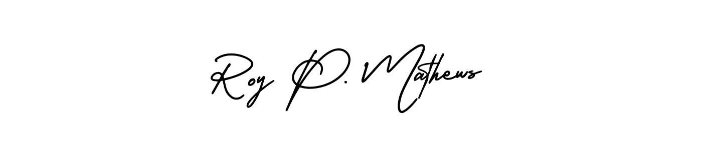 Make a beautiful signature design for name Roy P. Mathews. Use this online signature maker to create a handwritten signature for free. Roy P. Mathews signature style 3 images and pictures png