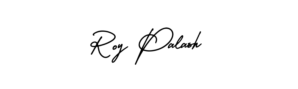 Use a signature maker to create a handwritten signature online. With this signature software, you can design (AmerikaSignatureDemo-Regular) your own signature for name Roy Palash. Roy Palash signature style 3 images and pictures png