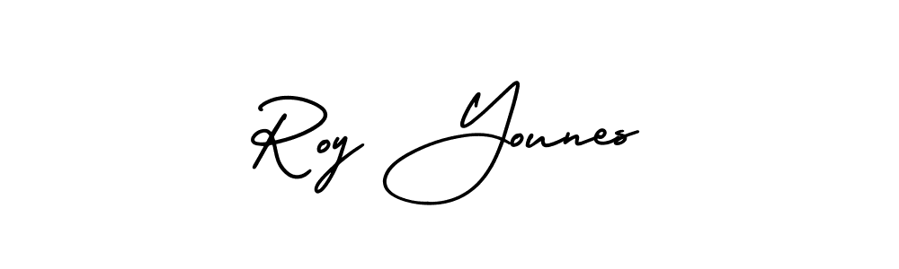 How to Draw Roy Younes signature style? AmerikaSignatureDemo-Regular is a latest design signature styles for name Roy Younes. Roy Younes signature style 3 images and pictures png
