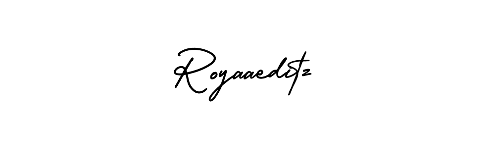 Also we have Royaaeditz name is the best signature style. Create professional handwritten signature collection using AmerikaSignatureDemo-Regular autograph style. Royaaeditz signature style 3 images and pictures png