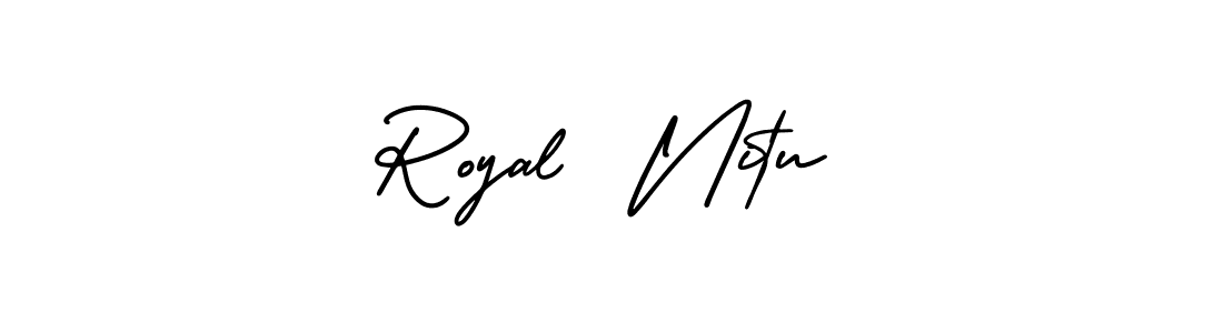 Make a beautiful signature design for name Royal  Nitu. Use this online signature maker to create a handwritten signature for free. Royal  Nitu signature style 3 images and pictures png