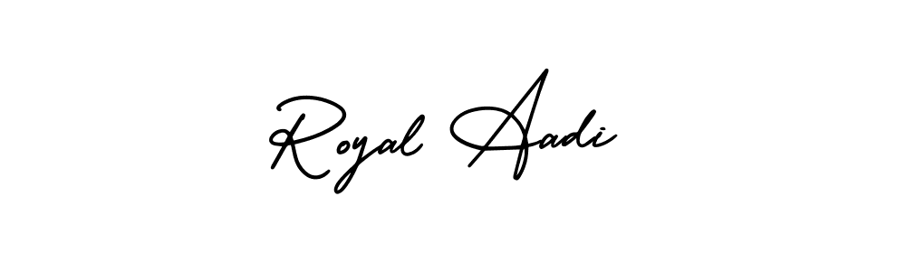 You can use this online signature creator to create a handwritten signature for the name Royal Aadi. This is the best online autograph maker. Royal Aadi signature style 3 images and pictures png