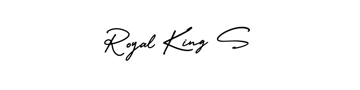 Also we have Royal King S name is the best signature style. Create professional handwritten signature collection using AmerikaSignatureDemo-Regular autograph style. Royal King S signature style 3 images and pictures png