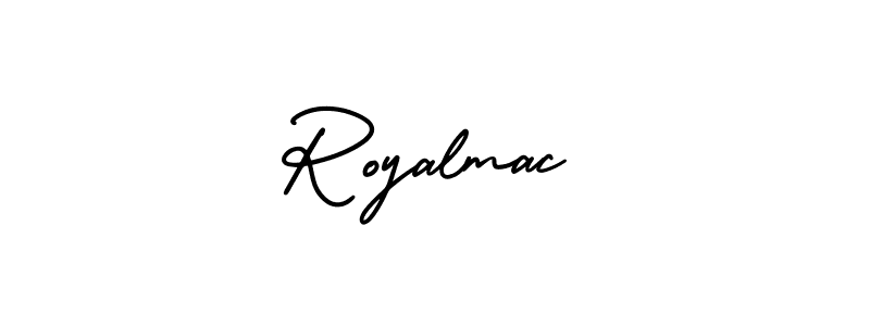 if you are searching for the best signature style for your name Royalmac. so please give up your signature search. here we have designed multiple signature styles  using AmerikaSignatureDemo-Regular. Royalmac signature style 3 images and pictures png