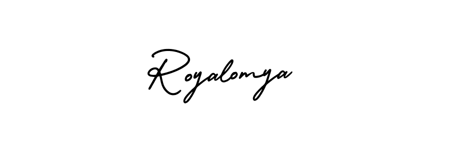 Make a beautiful signature design for name Royalomya. Use this online signature maker to create a handwritten signature for free. Royalomya signature style 3 images and pictures png