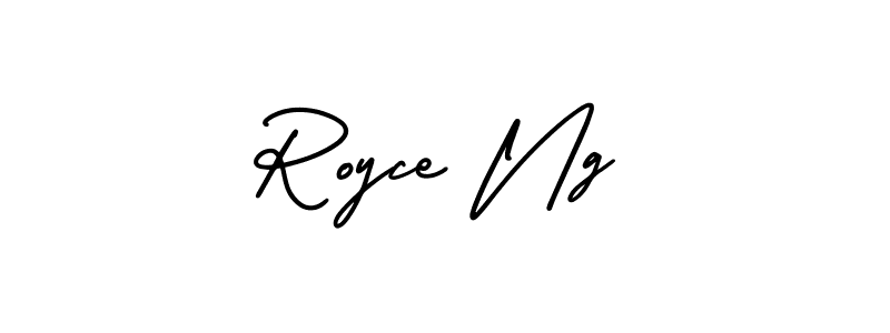 Design your own signature with our free online signature maker. With this signature software, you can create a handwritten (AmerikaSignatureDemo-Regular) signature for name Royce Ng. Royce Ng signature style 3 images and pictures png