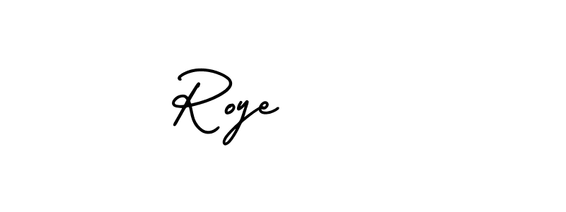 It looks lik you need a new signature style for name Roye    . Design unique handwritten (AmerikaSignatureDemo-Regular) signature with our free signature maker in just a few clicks. Roye     signature style 3 images and pictures png