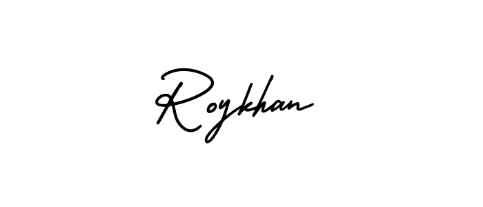 Here are the top 10 professional signature styles for the name Roykhan. These are the best autograph styles you can use for your name. Roykhan signature style 3 images and pictures png