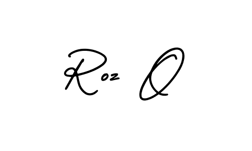 Create a beautiful signature design for name Roz O. With this signature (AmerikaSignatureDemo-Regular) fonts, you can make a handwritten signature for free. Roz O signature style 3 images and pictures png