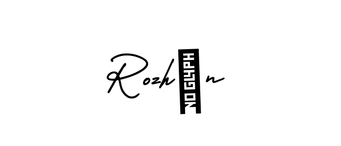 Rozhİn stylish signature style. Best Handwritten Sign (AmerikaSignatureDemo-Regular) for my name. Handwritten Signature Collection Ideas for my name Rozhİn. Rozhİn signature style 3 images and pictures png