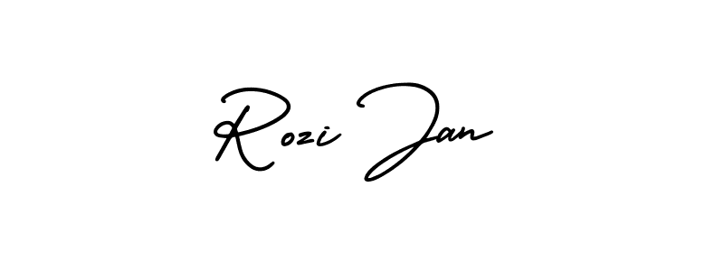 Also we have Rozi Jan name is the best signature style. Create professional handwritten signature collection using AmerikaSignatureDemo-Regular autograph style. Rozi Jan signature style 3 images and pictures png