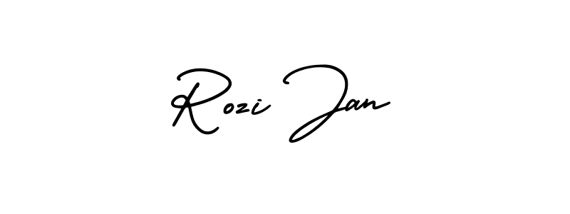 See photos of Rozi Jan official signature by Spectra . Check more albums & portfolios. Read reviews & check more about AmerikaSignatureDemo-Regular font. Rozi Jan signature style 3 images and pictures png