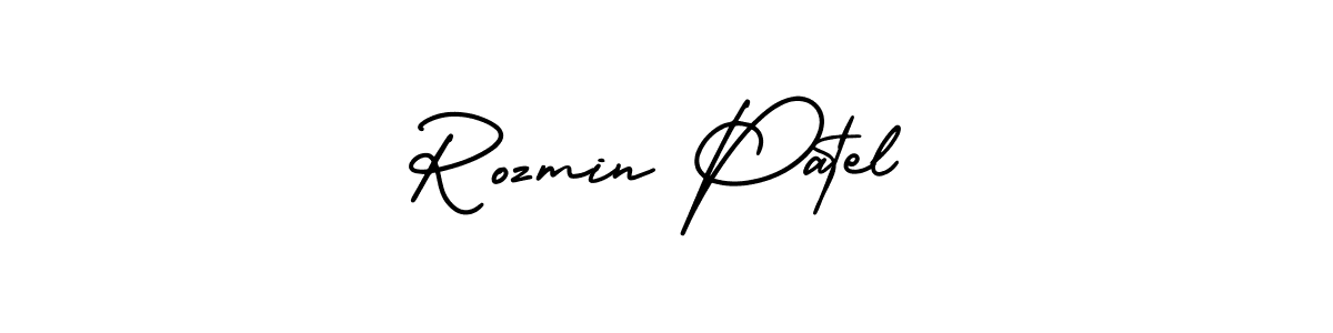 Check out images of Autograph of Rozmin Patel name. Actor Rozmin Patel Signature Style. AmerikaSignatureDemo-Regular is a professional sign style online. Rozmin Patel signature style 3 images and pictures png