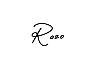 You should practise on your own different ways (AmerikaSignatureDemo-Regular) to write your name (Rozo) in signature. don't let someone else do it for you. Rozo signature style 3 images and pictures png