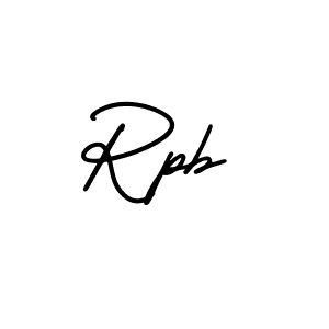 Design your own signature with our free online signature maker. With this signature software, you can create a handwritten (AmerikaSignatureDemo-Regular) signature for name Rpb. Rpb signature style 3 images and pictures png