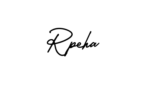 Use a signature maker to create a handwritten signature online. With this signature software, you can design (AmerikaSignatureDemo-Regular) your own signature for name Rpeha. Rpeha signature style 3 images and pictures png