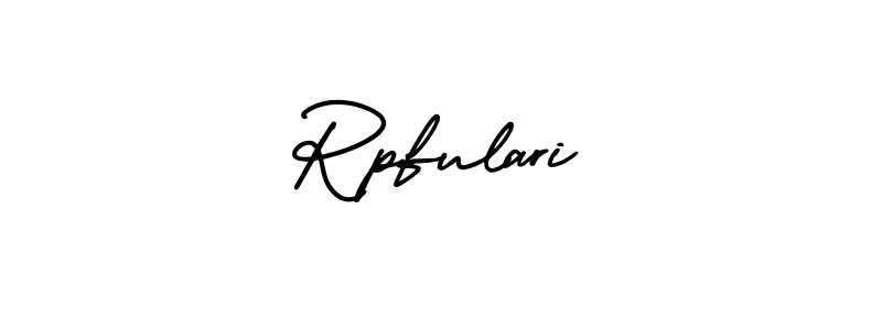 Make a beautiful signature design for name Rpfulari. With this signature (AmerikaSignatureDemo-Regular) style, you can create a handwritten signature for free. Rpfulari signature style 3 images and pictures png