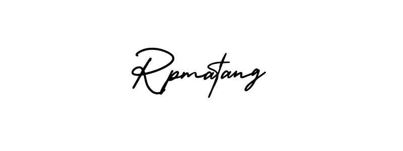 How to Draw Rpmatang signature style? AmerikaSignatureDemo-Regular is a latest design signature styles for name Rpmatang. Rpmatang signature style 3 images and pictures png