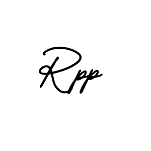 Use a signature maker to create a handwritten signature online. With this signature software, you can design (AmerikaSignatureDemo-Regular) your own signature for name Rpp. Rpp signature style 3 images and pictures png