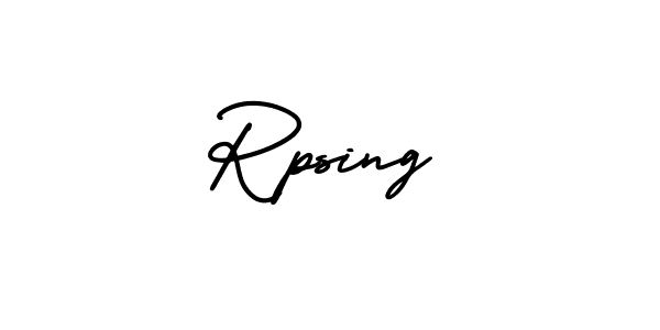 Make a beautiful signature design for name Rpsing. Use this online signature maker to create a handwritten signature for free. Rpsing signature style 3 images and pictures png