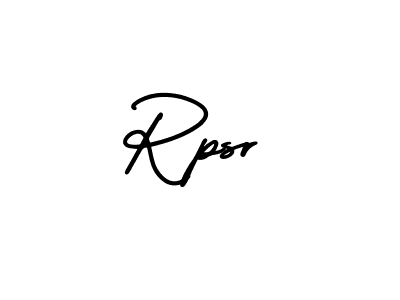 Use a signature maker to create a handwritten signature online. With this signature software, you can design (AmerikaSignatureDemo-Regular) your own signature for name Rpsr. Rpsr signature style 3 images and pictures png