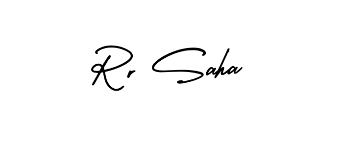 if you are searching for the best signature style for your name Rr Saha. so please give up your signature search. here we have designed multiple signature styles  using AmerikaSignatureDemo-Regular. Rr Saha signature style 3 images and pictures png