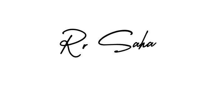 if you are searching for the best signature style for your name Rr Saha. so please give up your signature search. here we have designed multiple signature styles  using AmerikaSignatureDemo-Regular. Rr Saha signature style 3 images and pictures png