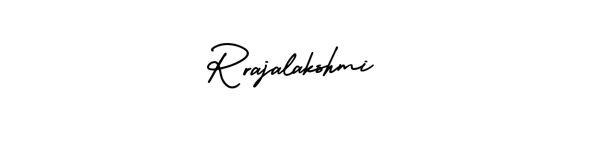 It looks lik you need a new signature style for name Rrajalakshmi. Design unique handwritten (AmerikaSignatureDemo-Regular) signature with our free signature maker in just a few clicks. Rrajalakshmi signature style 3 images and pictures png