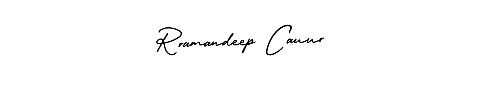 How to Draw Rramandeep Cauur signature style? AmerikaSignatureDemo-Regular is a latest design signature styles for name Rramandeep Cauur. Rramandeep Cauur signature style 3 images and pictures png